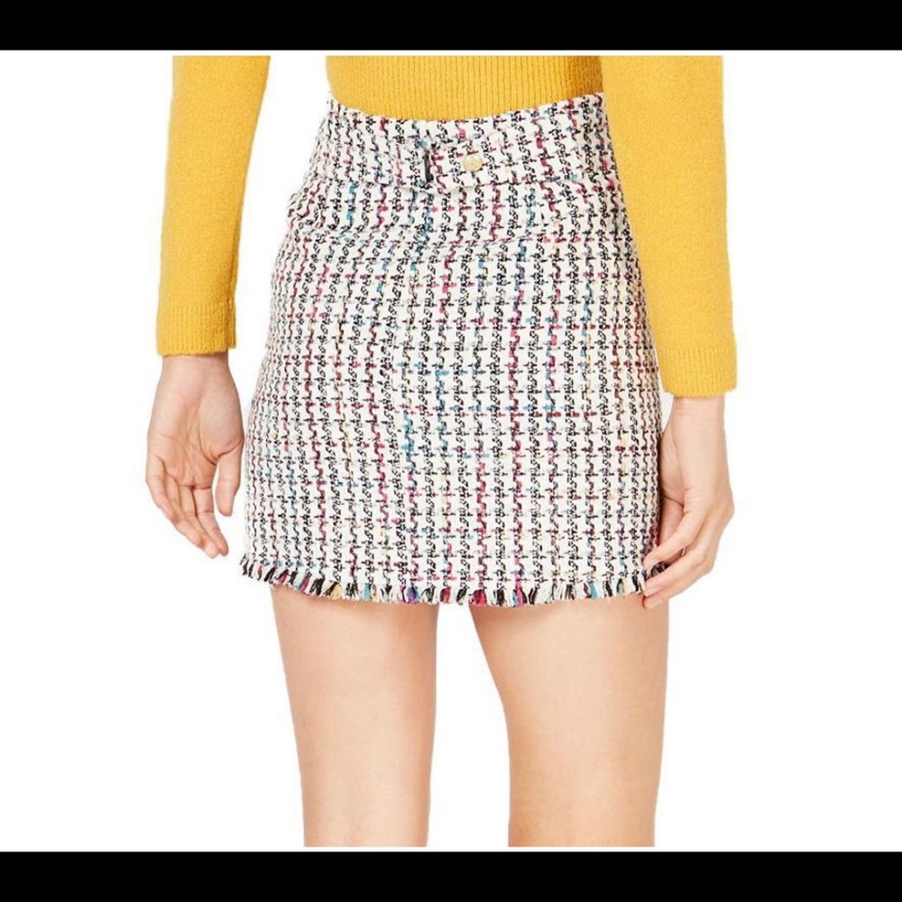 NWT: Leyden Tweed Miniskirt - Picture 2 of 2